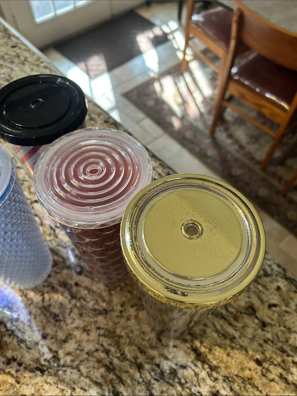 Starbucks Multi-Color Reusable Tumblers with Gold Lids -Set of 5